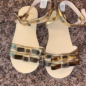 Janie & jack gold sandals
